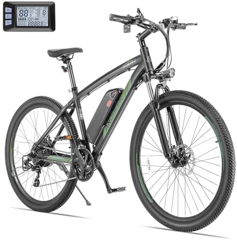 ANCHEER 750W Electric Bike for Adults, 60 Miles Ride, Fast Charge, 27.5'' Hummer Electric Mountain Bike with LCD Display