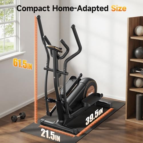 Niceday Elliptical Exercise Machine for Home Workout, Magnetic Elliptical Trainer with Kinomap APP Support, 19IN Stride,