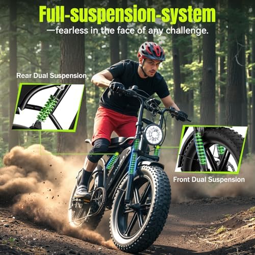 HOVSCO 1500W Peak Motor Electric Bike for Adults - Off-Road Fat Tire Ebike