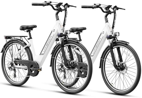 Jasion Roamer ST Electric Bike for Adults, 62Miles & 28MPH Max Speed, Front SuspensionWomen E Bike