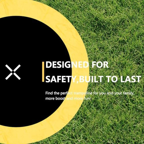 AOTOB Heavy Duty Trampoline with Safety Net and Hoop for Kids and Adults Outdoor Jumping