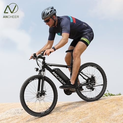 ANCHEER 750W Peak Electric Bike for Adults | UL2849 Compliant 22MPH 26" Electric Mountain Bike for Adults | 3H Fast Cha