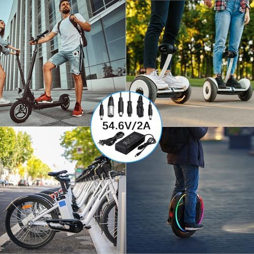 42V 2A Fast Cooling Battery Charger for Lithium Batteries - Jetson, Gotrax, Razor, Ninebot, Segway, Swagtron, Hiboy Rep