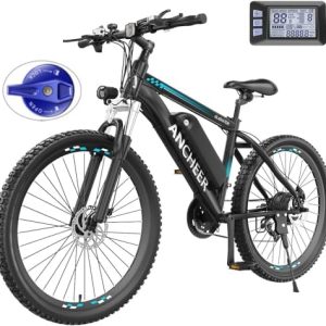 ANCHEER 750W Peak Electric Bike for Adults | UL2849 Compliant 22MPH 26" Electric Mountain Bike for Adults | 3H Fast Cha