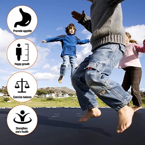 SKOK Kids Outdoor Trampoline, 400LBS ASTM Approved Net Trampoline, Kid Friendly, Outdoor Play, Durable and Safe, 12ft Di
