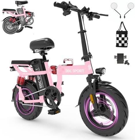 Peak 750W Motor 48V 20Ah Folding Electric Bike for Adults UL2849 | 45 Miles Range 14'' Lightweight Adults Electric Bike