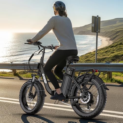 1300W Folding Electric Bike for Commuters, 75 Miles Range, 52V 13Ah Battery, Fat Tire & Suspension, 28MPH, UL2849 Certi