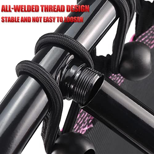 NEWAN Silent Mini Trampoline for Adults - 40" to 48" Diameter, Max Limit 330lbs, Silent Bungee Rebounder Jumping Cardio