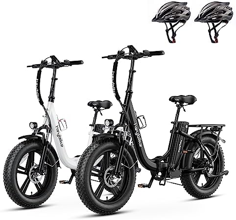 Heybike Ranger Electric Bike for Adults, Peak 1400W Motor Ebike, 28MPH Folding Step-Thru E Bike with Front Suspension