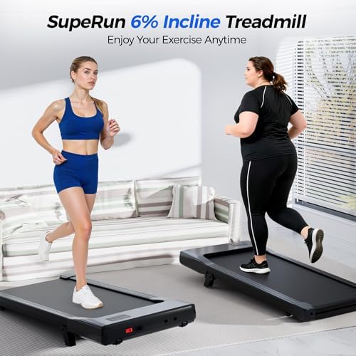 SupeRun Incline Walking Pad for Home and Office with Remote Control LED Display