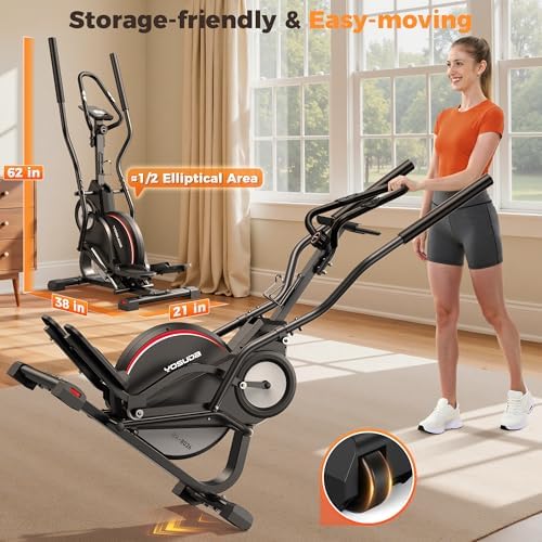 YOSUDA 3-in-1 Elliptical Exercise Machine for Home Workouts | YOSUDA Elliptical Machine with 45° Incline and 15.5 in St