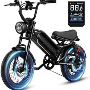 Electric Bike for Adults, 2000W/1500W Peak Motor, All Terrain Ebike Electric Bike for Adults, 20"/16" Fat Tire Ebike,