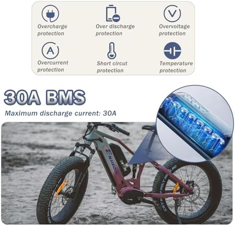 48V Lithium ion Battery Pack for Electric Bicycle 0-1000W Motor 2A Fast Charger (48V 10Ah) | 48V Ebike Battery 10Ah Sui