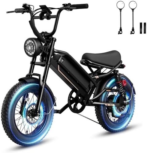 Electric Bike for Adults, 2000W/1500W Peak Motor, All Terrain Ebike Electric Bike for Adults, 20"/16" Fat Tire Ebike,