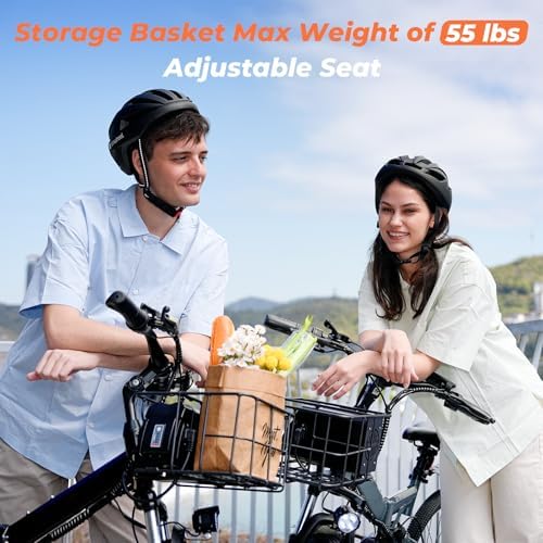 Electric Bike, 1000W/750W/500W Peak Motor, Removable Battery, Shock Absorber, Commuting Electric Bike for Adults, 75/60/