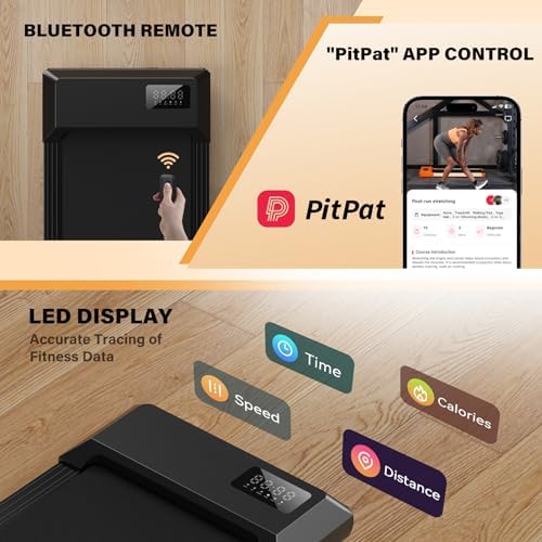 SupeRun Incline Walking Pad for Home and Office with Remote Control LED Display