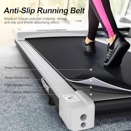 ANCHEER Walking Pads, |5HP Compact Running Machine for Home/Gym, Ultra-Quiet and Installation-Free