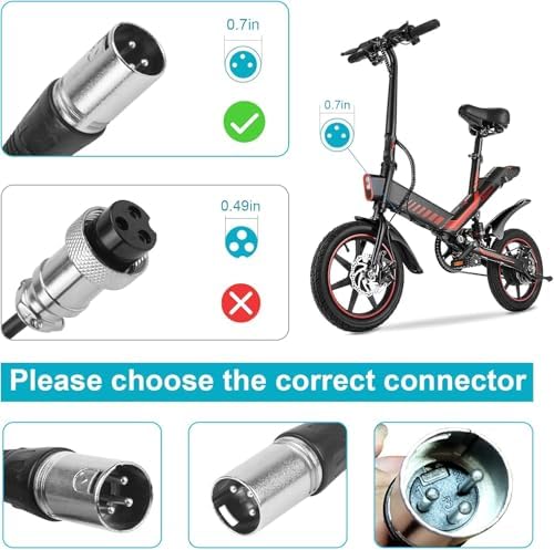 TREE.NB 5|6V 2A Charger for Lithium Battery with 5.5x|1mm Jack Round Connector, GOTRAX GXL V2/G2/G3/G4/Apex/Glider/XR El