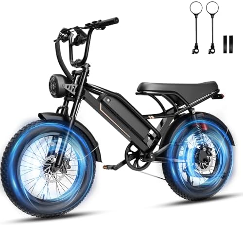 Electric Bike for Adults, 2000W/1500W Peak Motor, All Terrain Ebike Electric Bike for Adults, 20"/16" Fat Tire Ebike,