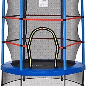 Outsons 5FT Trampoline for Kids | 55" Mini Indoor Outdoor Toddnginele Trampoline Toy | Springless Design Safety Trampol