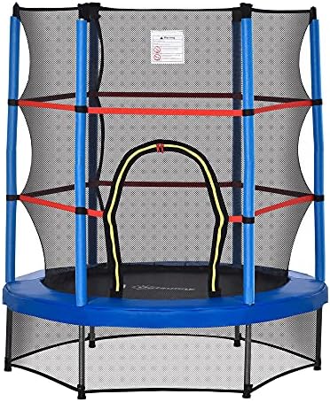 Outsons 5FT Trampoline for Kids | 55" Mini Indoor Outdoor Toddnginele Trampoline Toy | Springless Design Safety Trampol