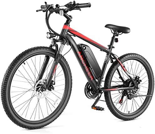 ANCHEER Peak 750W Electric Mountain Bike for Adults, 55 Miles 20-22MPH Electric Bicycle, 48V/374Wh Battery