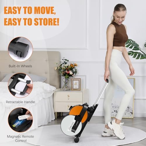 ANCHEER Under Desk Elliptical Leg Exerciser for Seniors with Remote Control | ANCHEER Ellipse Leg Exerciser with Displa