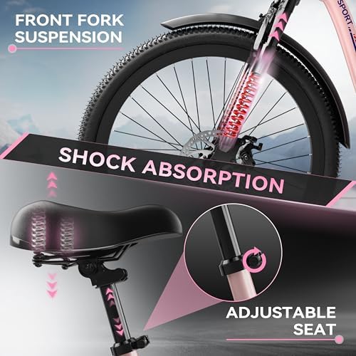 Peak 700W Motor Electric Bike for Adults, Commuter E-Bike, 7-Speed, 45Miles Range 20MPH Electric Bike for Women/Men/Teen