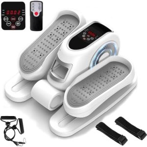 Zakle Electric Elliptical Machine for Home Office Users, Quiet Seated Pedal Exerciser with Remote Control and 12 Speed L
