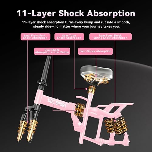 Peak 750W Motor 48V 20Ah Folding Electric Bike for Adults UL2849 | 45 Miles Range 14'' Lightweight Adults Electric Bike