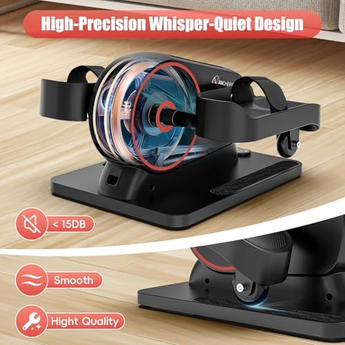 ANCHEER Under Desk Elliptical Machine for Home Office Workers | ANCHEER 2-in-1 Mini Exercise Bike with Digital Display