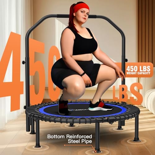 ANCHEER 48" Foldable Rebounder Trampoline for Adults Kids - Indoor & Outdoor, Max Load 550lbs ANCHEER 40" Foldable Rebou