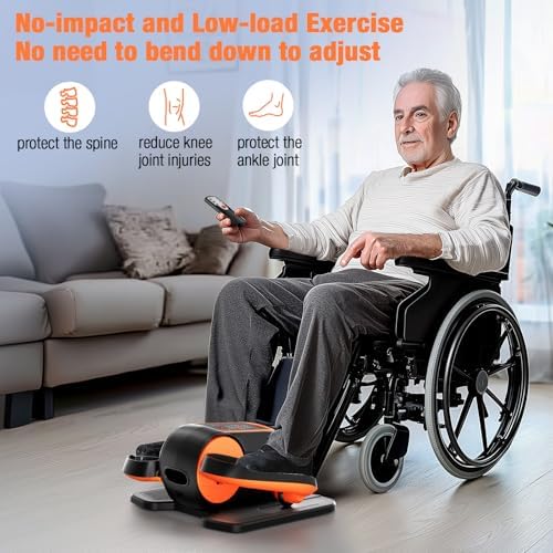 Ellipse Leg Exerciser as Seen on TV, 15 Adjustable Speed, Portable for Seniors
