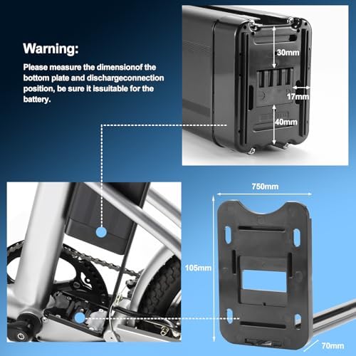 Silver Fish 48V 16Ah Ebike Battery, 2A Charge for 200-750W Electric Bikes