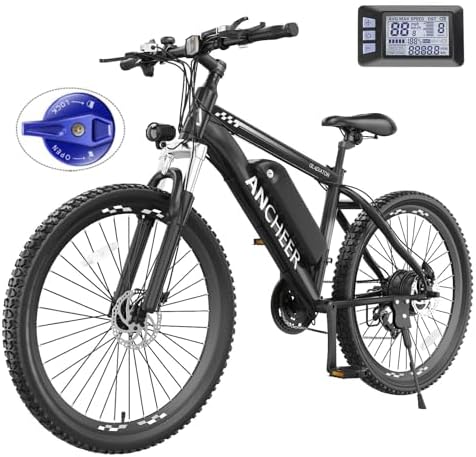 ANCHEER 750W Peak Electric Bike for Adults | UL2849 Compliant 22MPH 26" Electric Mountain Bike for Adults | 3H Fast Cha