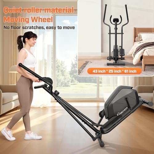 ANCHEER Home Elliptical Machine for Fitness Lovers with Ultra-Quiet Magnetic System | ANCHEER Elliptical Exercise Machi