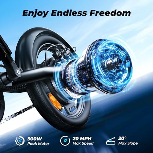 Electric Bike, 1000W/750W/500W Peak Motor, Removable Battery, Shock Absorber, Commuting Electric Bike for Adults, 75/60/