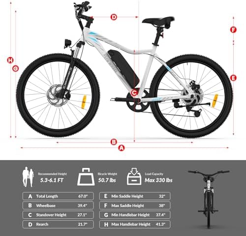 5TH WHEEL Mate Electric Bike for Adults - 1000W Peak Motor, Commuting & Mountain E-Bike, UL Certified 5TH WHEEL Mate E