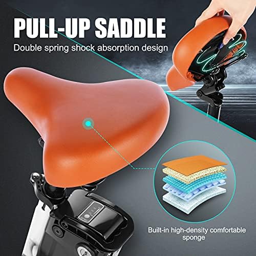 ANCHEER 26'' Electric Bike for Adults, Peak 750W, Up to 50 Miles Step Through Commuter Ebike | ANCHEER 48V/374Wh Batter