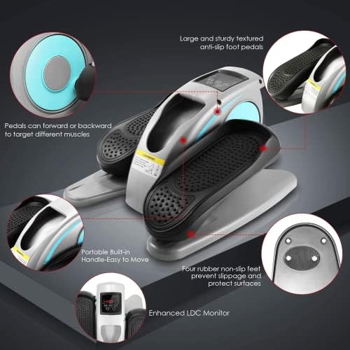 ANCHEER Quiet Elliptical Machine for Seniors Office Home Exercise