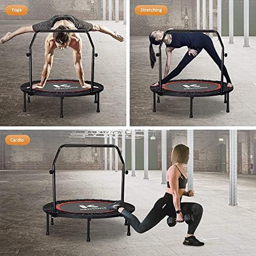 Kenson Mini Foldable Trampoline for Kids and Adults Indoor Use | Kenson Indoor Trampoline 40"/48" Foldable Rebounder fo