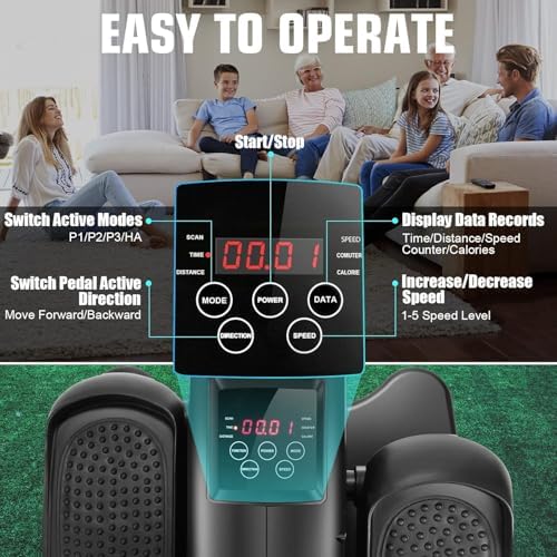 ANCHEER Electric Seated Pedal Exerciser for Seniors at Home ANCHEER Portable Quiet Elliptical Machine for Home Exercise