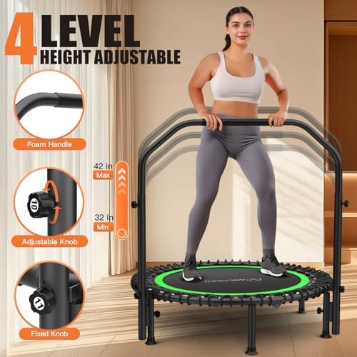 ANCHEER 48" Foldable Rebounder Trampoline for Adults Kids - Indoor & Outdoor, Max Load 550lbs ANCHEER 40" Foldable Rebou