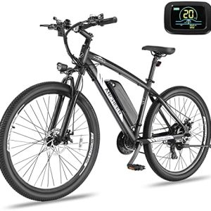 ANCHEER 750W Electric Bike for Adults, 60 Miles Ride, Fast Charge, 27.5'' Hummer Electric Mountain Bike with LCD Display