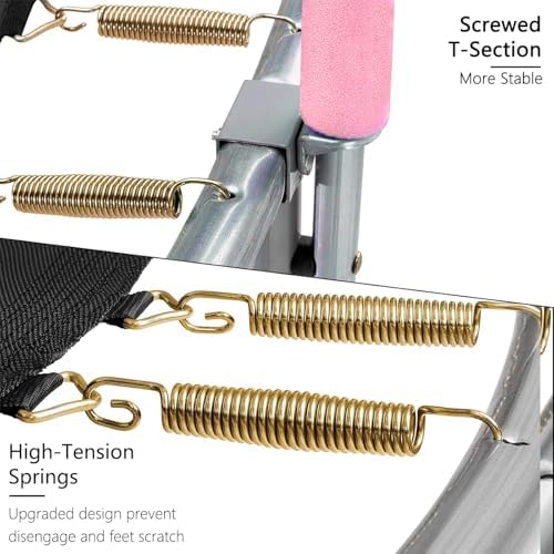 AOTOB Heavy Duty Trampoline with Safety Net and Hoop for Kids and Adults Outdoor Jumping