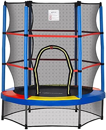 Outsons 5FT Trampoline for Kids | 55" Mini Indoor Outdoor Toddnginele Trampoline Toy | Springless Design Safety Trampol