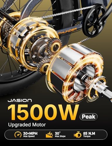 Jasion 26'' Fat Tire Electric Bike for Adults