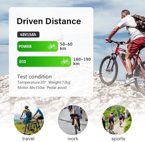 Yose 36V 13Ah 48V 13Ah Electric Bicycle Battery Down Tube Battery Safe Lock Led Indicator Light