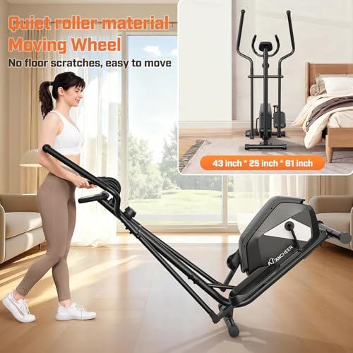 ANCHEER Home Elliptical Machine for Fitness Lovers with Ultra-Quiet Magnetic System | ANCHEER Elliptical Exercise Machi