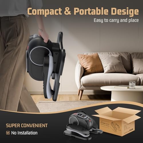 ANCHEER Ergonomic Elliptical Machine for Home Office Desk with 12 Speed Adjustments | Quiet and Portable ANCHEER Ellipt